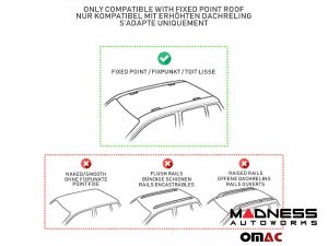 Alfa Romeo Tonale Roof Rack Cross Bars - for models w/ fix points - Black Alfa Romeo Tonale Roof Rack Cross Bars - for models w/ fix points - Black